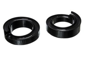 Ford F100 Coil Spring Isolator Set - Front - Energy Suspension - 1 inch Lift Performance Polyurethane - Black - `97-`03